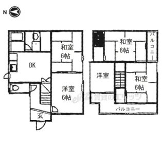 奈良県大和郡山市額田部北町【一戸建】の間取り