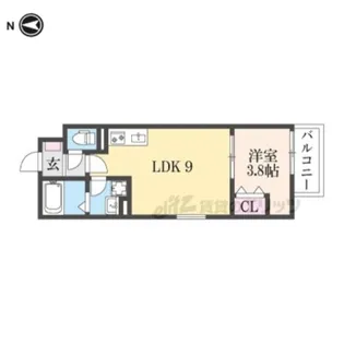 フォレ郡山【3階】の間取り
