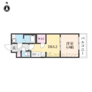 ファステート京都壬生フィエロ【2階】の間取り