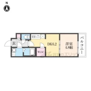 ファステート京都壬生フィエロ【2階】の間取り