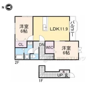 サンリット【2階】の間取り