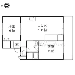 スターシャルム壱番館【1階】の間取り