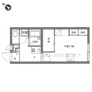レオパレス天王【106号室】の間取り