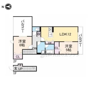 グランシャリオ京都南【2階】の間取り