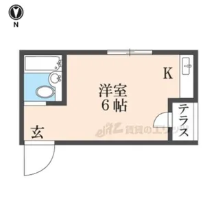 ドミシル萱島【1階】の間取り