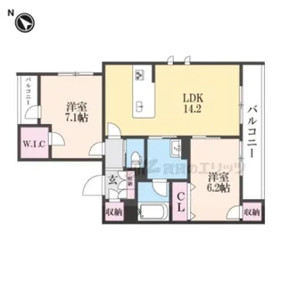 シャーメゾンA.Katsube【2階】の間取り