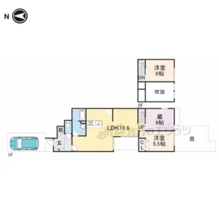 京都府京都市西京区桂下豆田町【一戸建】の間取り