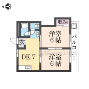 荒川マンション【303号室】の間取り
