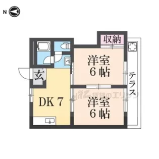 荒川マンション【104号室】の間取り