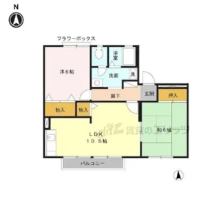 プリシェールK【2階】の間取り