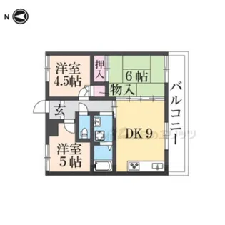 ファミール葛本【1階】の間取り