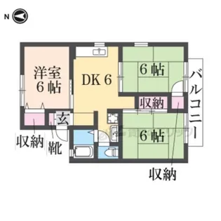 サンモールパート1【201号室】の間取り