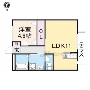 ターシェリー大和八木【106号室】の間取り