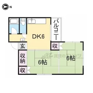 ハラダハイツ【2階】の間取り