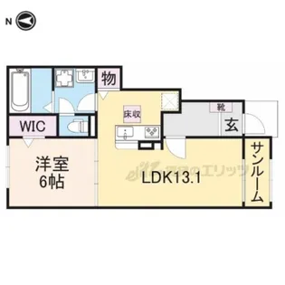 セブンスターズ コーポ奥田【1階】の間取り