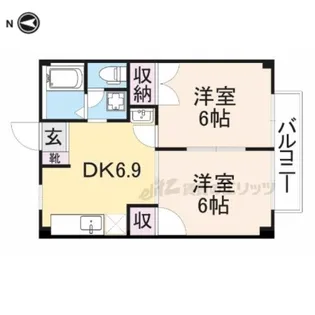 エミール指柳【2階】の間取り