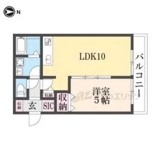 フィオーレ牧野【2階】の間取り
