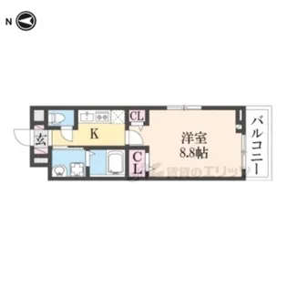 シャトーエレガント【3階】の間取り