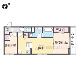 Tell me 和華Ⅱ【2階】の間取り