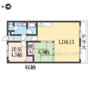 メゾン・ド・ライン【103号室】の間取り