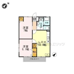 グランシャリオ【2階】の間取り