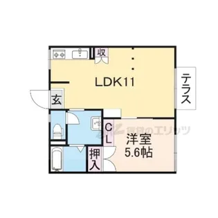 パールハイツ【1階】の間取り