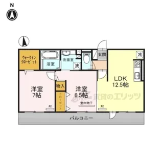 サンティエ【2階】の間取り
