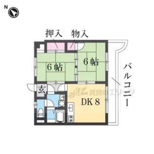 カルフール?【203号室】の間取り