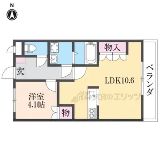 グランシャリオK【303号室】の間取り