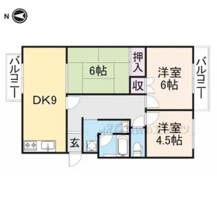 西池尻林田マンション【203号室】の間取り
