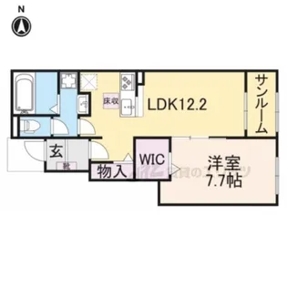 ベルプロムナード湖南 Ⅰ【1階】の間取り