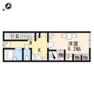 レオパレスAoi【210号室】の間取り