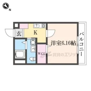 M’sスクエア香里園【3階】の間取り
