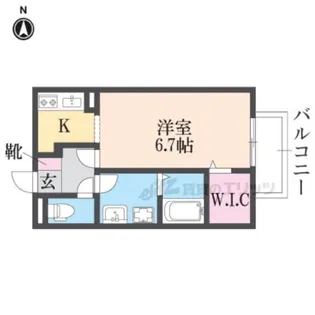 Flore【203号室】の間取り