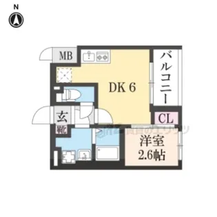 ソルテラスTHE KYOTO東寺【502号室】の間取り