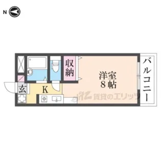 スタジオM【102号室】の間取り