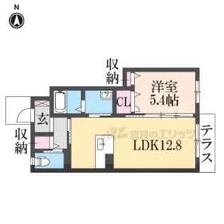 シャーメゾン富堂【1階】の間取り