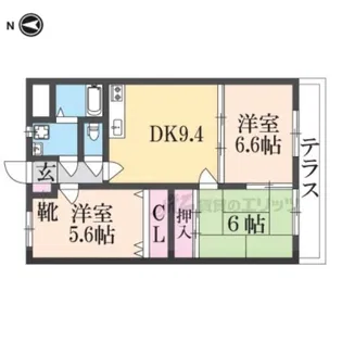 ユーミー八木【303号室】の間取り