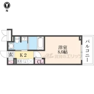 M’sマンション長栄寺【4階】の間取り