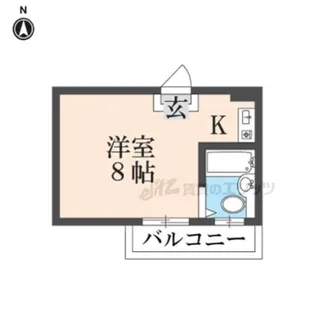 ハイネス桜井【202号室】の間取り