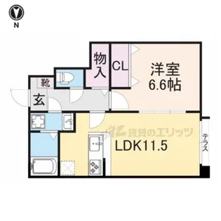 Hyde Park【1階】の間取り