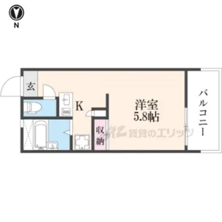 レオパレスヴィラ【3階】の間取り