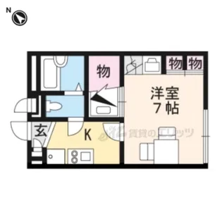 1Kの間取り画像