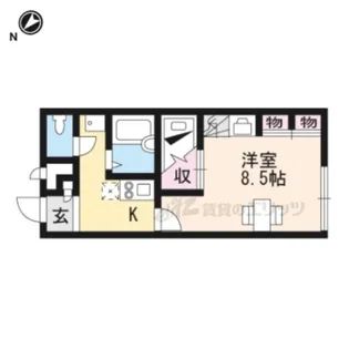 レオパレスチュラーティーダ【1階】の間取り