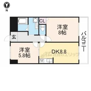 ハイツエクセル?番館【2階】の間取り