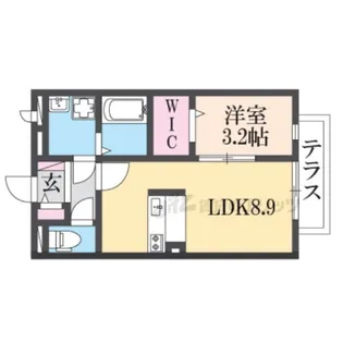 グレイス奥林B【102号室】の間取り