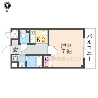 シャトルウエスト【2階】の間取り