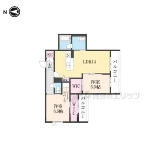 シャーメゾン ベーレ【2階】の間取り