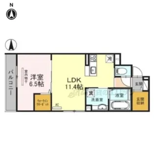 フェリーチェ若江【3階】の間取り