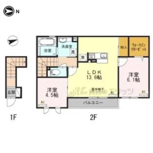 ブルージュ【2階】の間取り